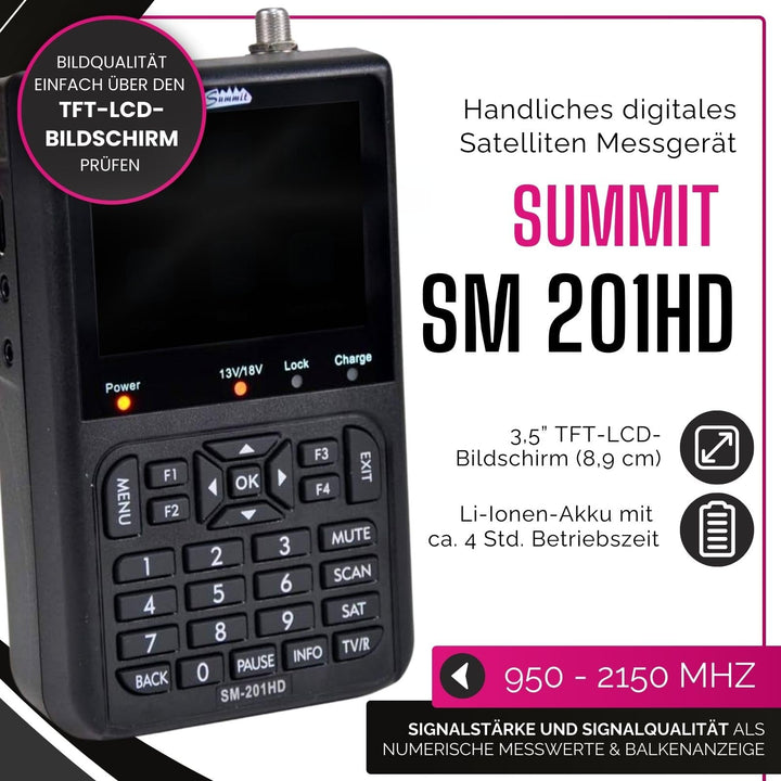 Sat Finder DVB-S/S2 mit LCD-Display und Tonsignal für Camping - Bild 2