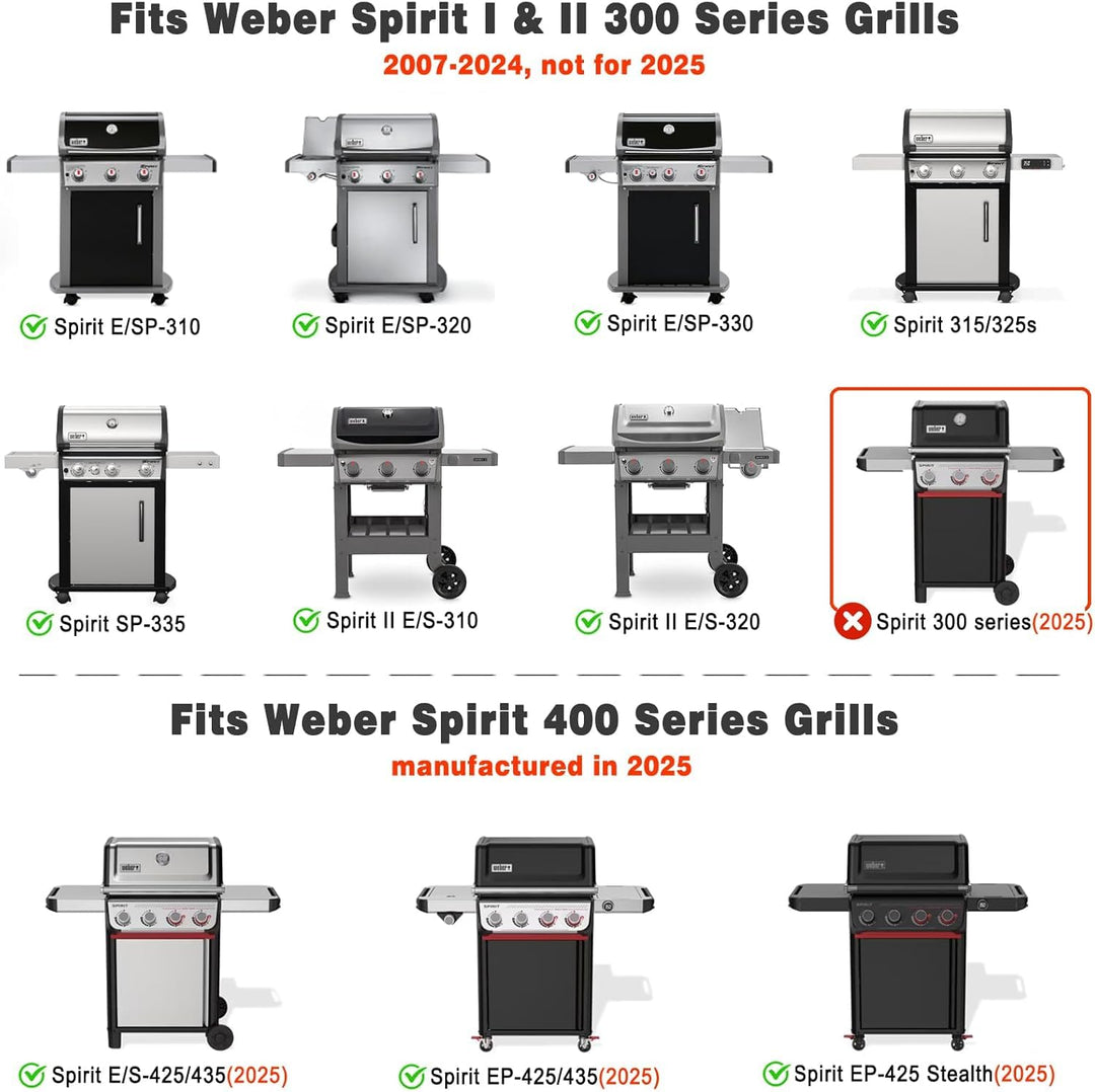 Grillrost Edelstahl 44x30cm 2er-Set für Weber Spirit 300 Series - Bild 3