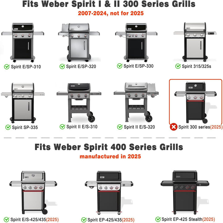 Grillrost Edelstahl 44x30cm 2er-Set für Weber Spirit 300 Series - Bild 3