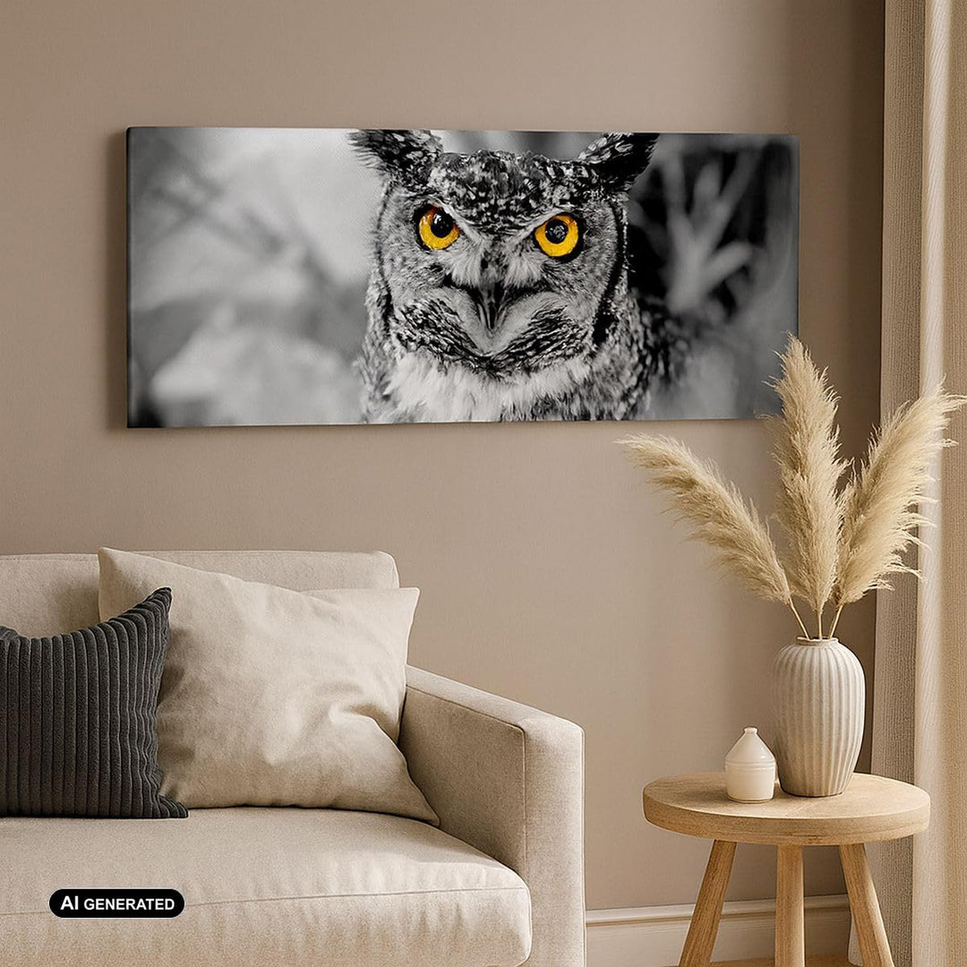 Leinwandbild Schwarz-Weiss Natur 120x50cm Tiere Kunstdruck - Bild 3