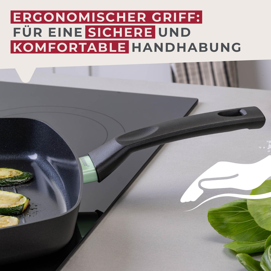 Grillpfanne Aluminium Ø 26 cm PFAS-freie Keramikbeschichtung Induktion - Bild 6