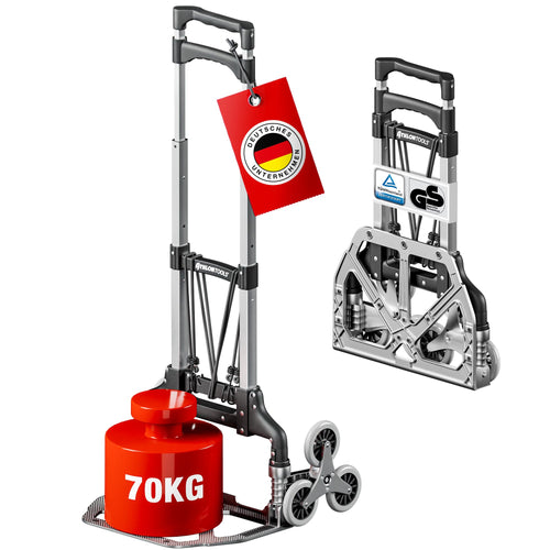 Treppensteiger Sackkarre klappbar Aluminium 70kg TÜV/GS-geprüft
