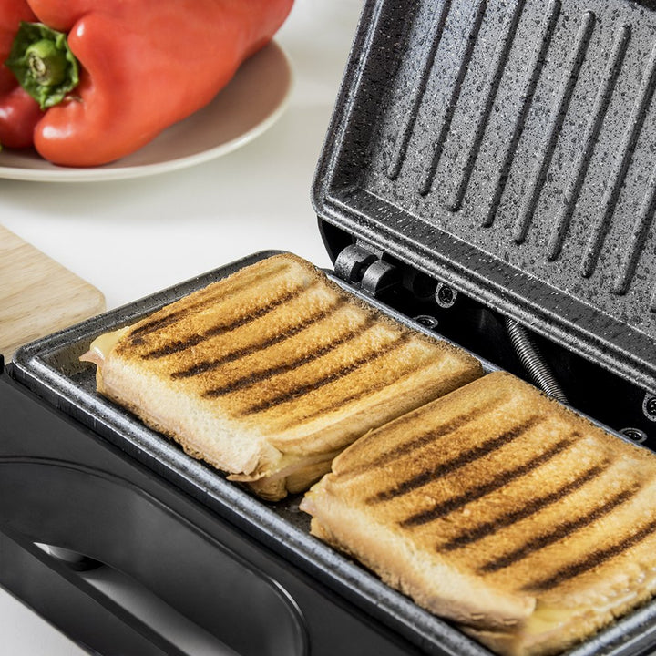 Sandwichmaker 2 Sandwiches RockStone-Antihaft Grillplatten 750 W - Bild 5