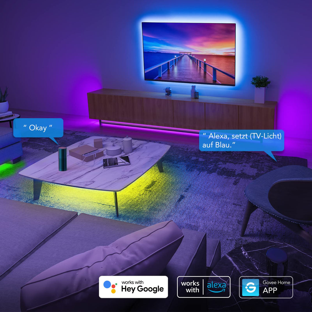 LED Streifen RGB WiFi 10m mit Musik-Sync und App-Steuerung - Bild 2