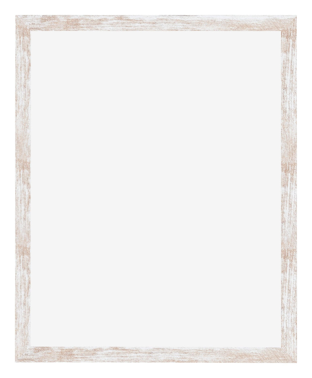 Bilderrahmen 40x55 cm White Wash MDF entspiegeltes Kunststoffglas - Bild 3