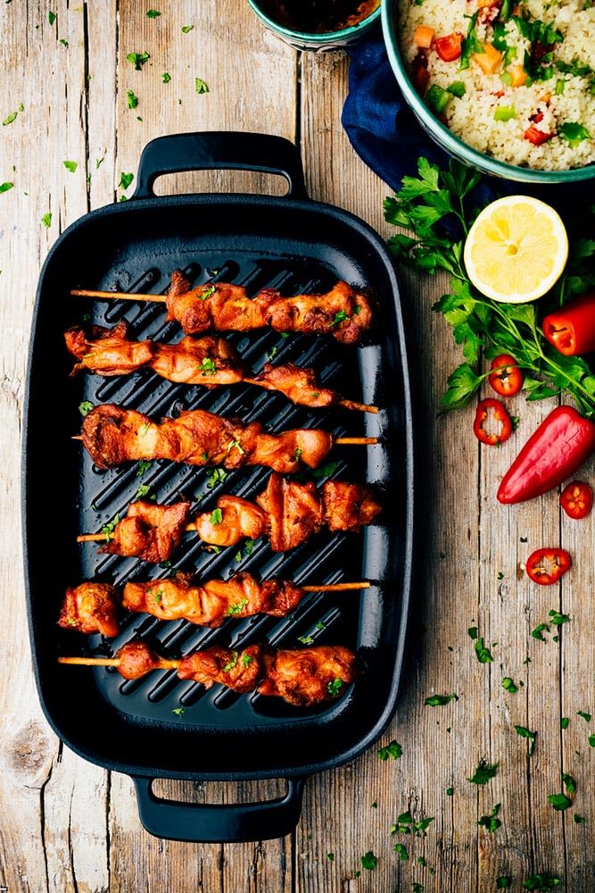 Grillpfanne rechteckig 33 cm Antihaft Induktion alle Herdarten - Bild 8