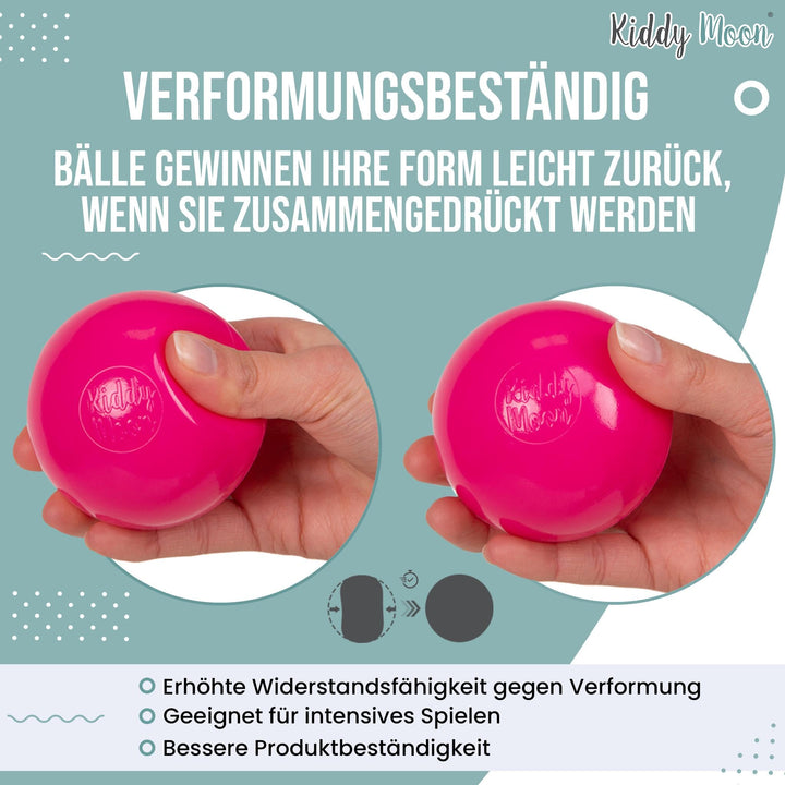 Bällebad Bälle 7cm BPA-frei Pastell 50-700 Stück Made in EU - Bild 6