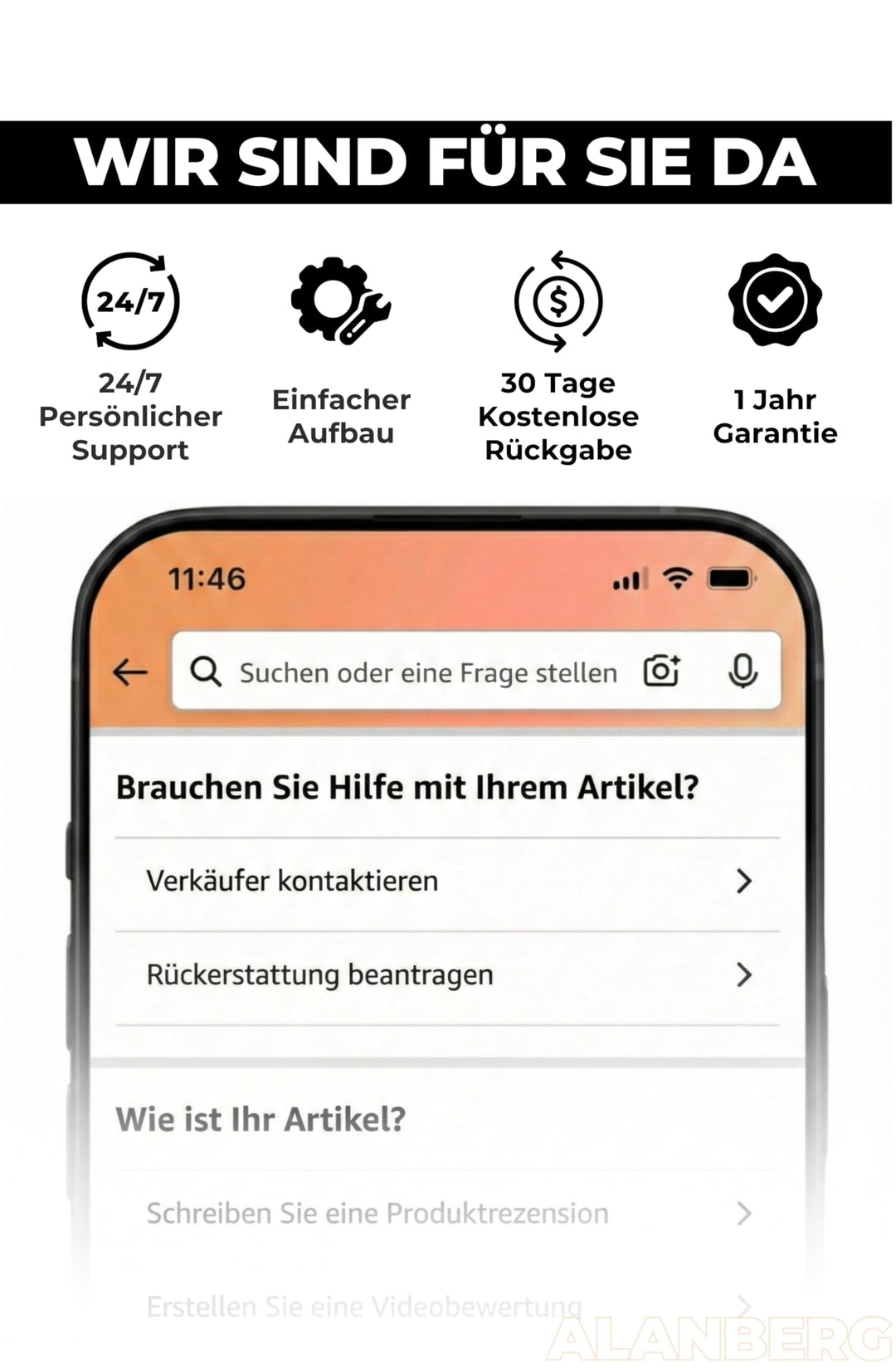 Wischmopp Set mit 2-Kammer-Eimer Schleudermechanismus Hartboden - Bild 8