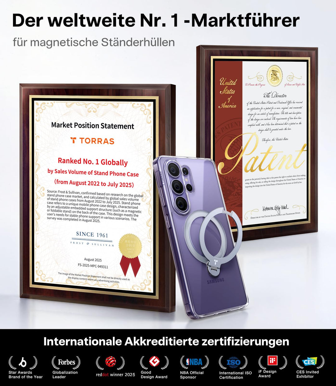 Handyhülle Samsung Galaxy S26 Ultra Klar 360° Magnet-Ständer - Bild 7