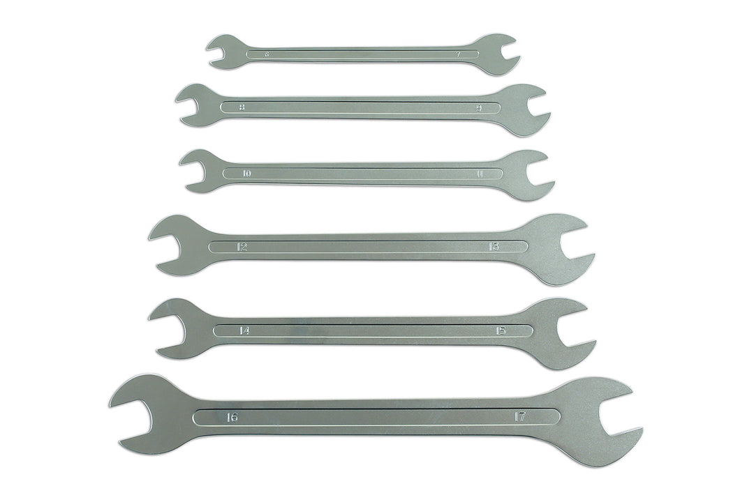 Maulschlüssel-Set Ultra-Slim Chrom-Vanadium 6-teilig 6–17 mm