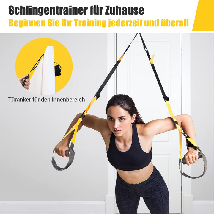 Schlingentrainer Set mit Türanker für Ganzkörpertraining - Bild 5