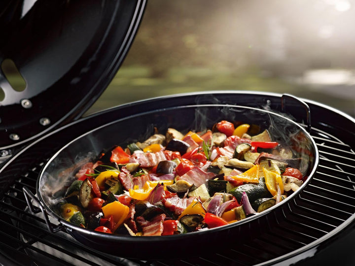 Grillset emailliert 2-teilig Pfanne 34cm &amp; Pizzablech 35cm - Bild 5