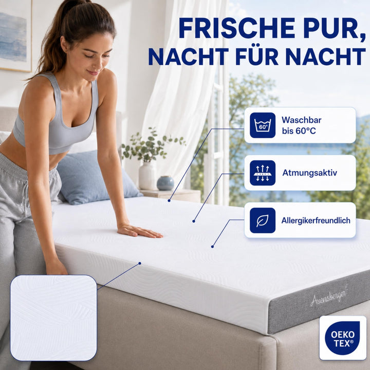 Gelschaum-Matratze 90x200cm H3 mittelfest NANOCELL 11cm Höhe - Bild 5