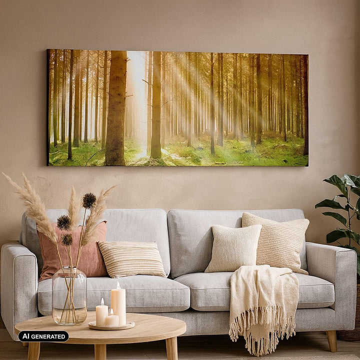 Leinwandbild Botanik Natur 120x50cm aufhängefertig - Bild 4