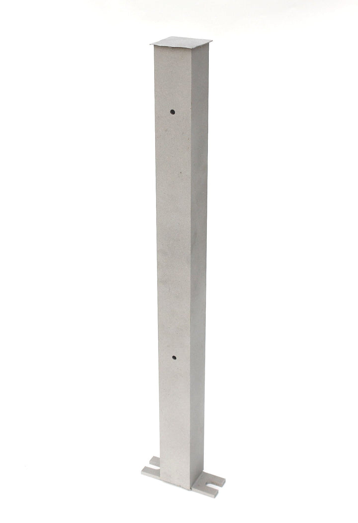 Zaunpfosten Aluminium 80 cm rostfrei für Gartenzaun natur