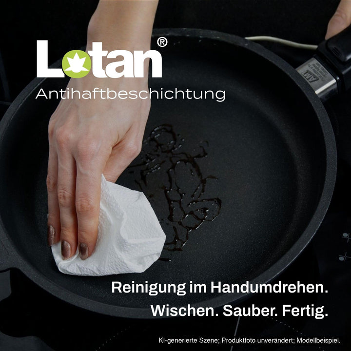 Bratpfanne Aluguss 32 cm Lotan Antihaft fester Stiel Backofenfest - Bild 7