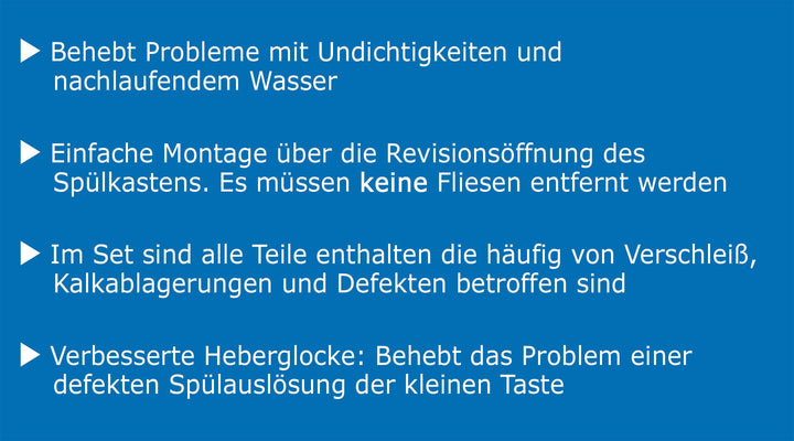 Unterputz-Spülkasten Ersatzteilset für Twinline Baujahr 1997–2002 - Bild 5