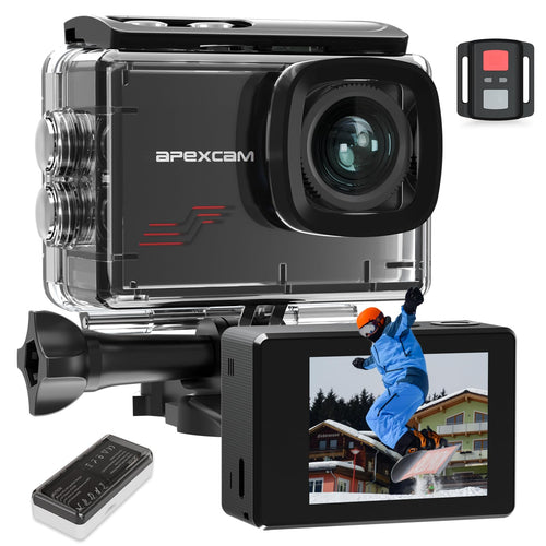 Action Cam 4K60FPS 48MP Unterwasserkamera 40m wasserdicht mit Zubehör