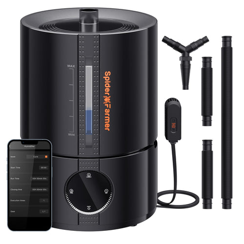 Growzelt Luftbefeuchter 5L Smart mit Timer 4 Nebelstufen 35-95%