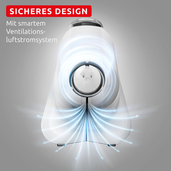 Elektrische Gemüsereibe 4-in-1 mit Direktserviersystem, Lila - Bild 4