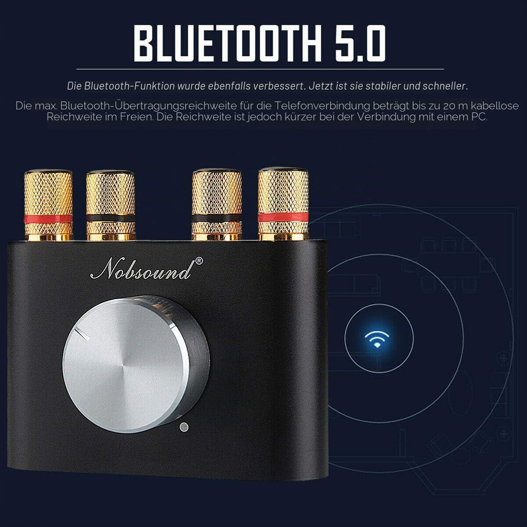 HiFi Stereo Verstärker Bluetooth 5.0 50W×2 2.0 Kanal mit Netzteil - Bild 3