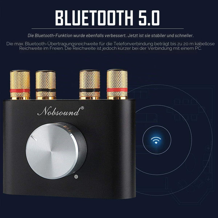 HiFi Stereo Verstärker Bluetooth 5.0 50W×2 2.0 Kanal mit Netzteil - Bild 3