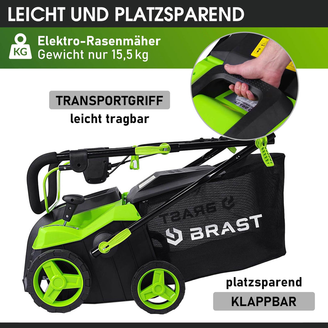 Elektro-Vertikutierer 2-in-1 mit Rasenlüfter 2000 W 40 cm Arbeitsbreite - Bild 4