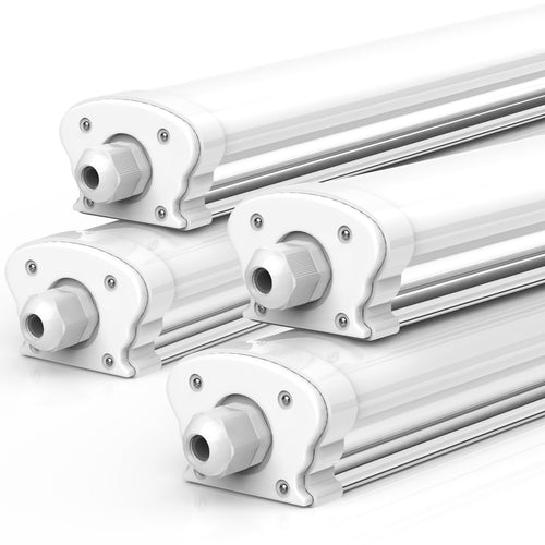 Feuchtraumleuchte LED 120cm 4000K 30W 5200lm IP65 4er-Set