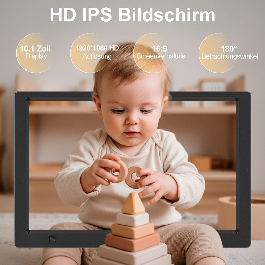 Digitaler Bilderrahmen 10,1 Zoll IPS ohne WLAN mit 32GB USB-Stick - Bild 3
