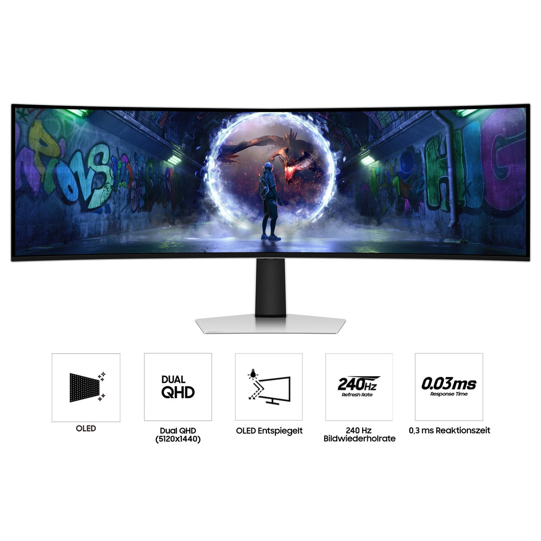 Curved Gaming Monitor 49 Zoll OLED DQHD 5120x1440 240 Hz - Bild 4