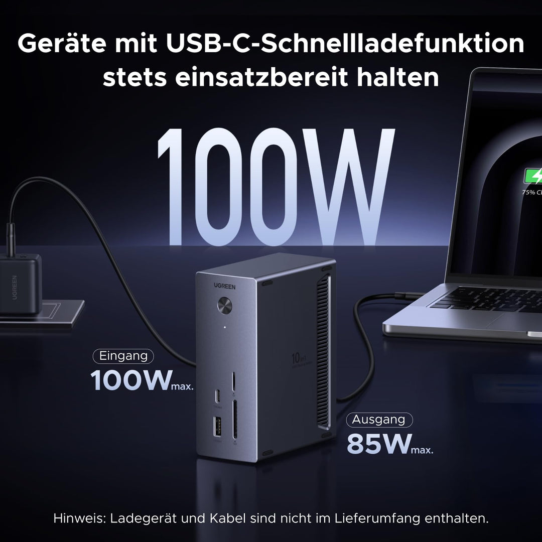 Docking Station 10-in-1 USB-C mit M.2 NVMe, 4K HDMI, 100W PD - Bild 7