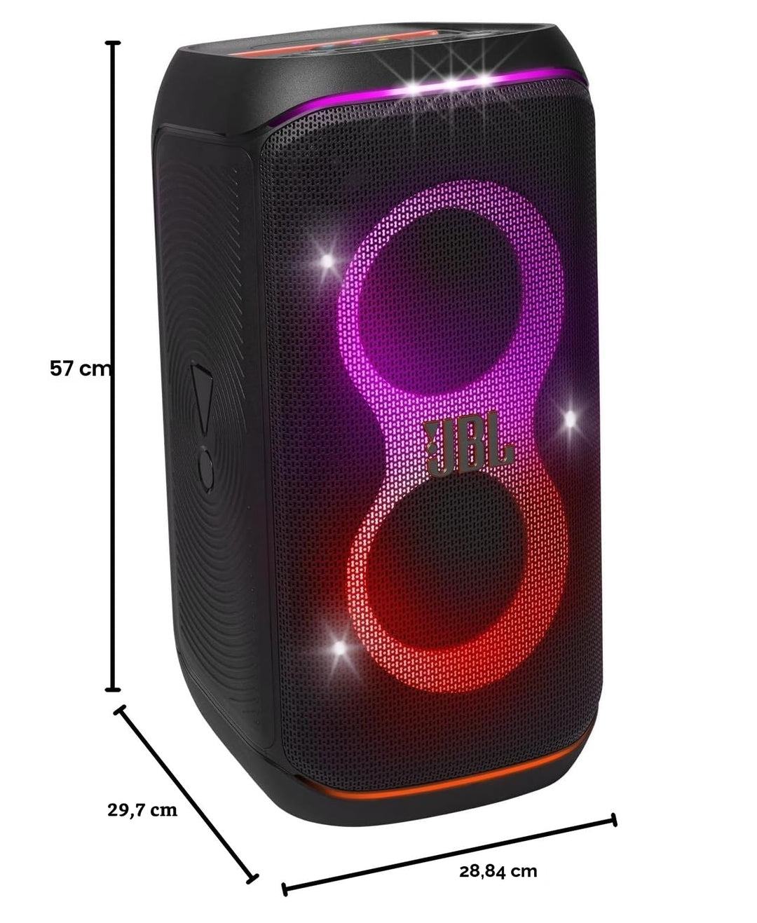 Bluetooth Party-Lautsprecher mit Lichtshow, KI-Sound-Boost, 12 h Akku - Bild 10