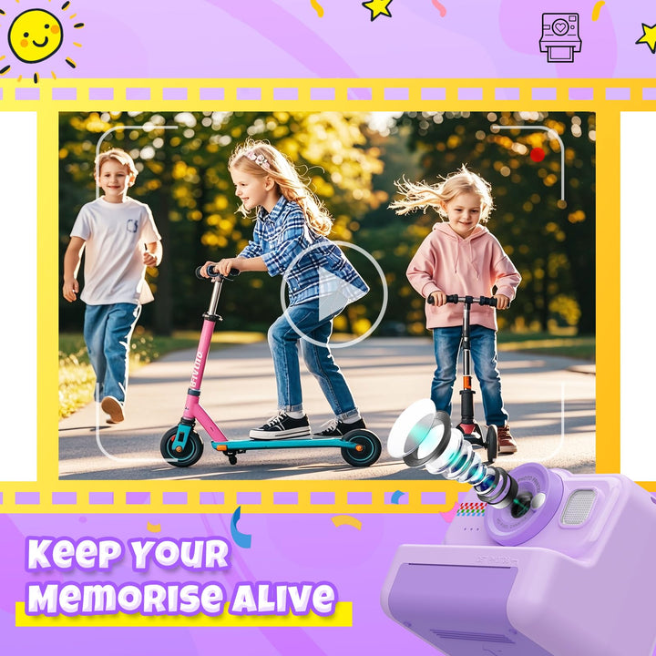 Sofortbildkamera Kinder 1080P Thermodruck mit 32GB &amp; 3 Druckpapierrollen - Bild 4