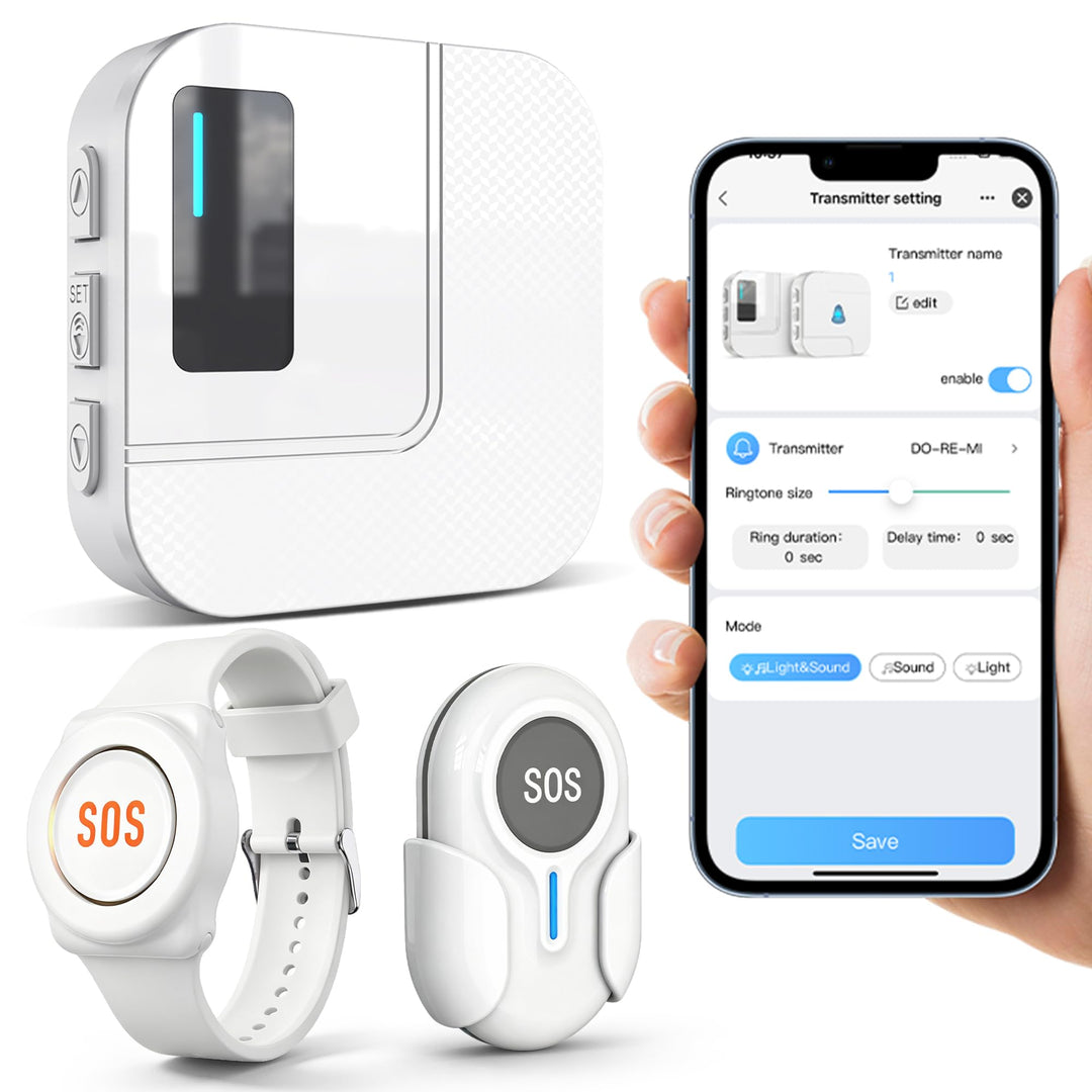 Hausnotruf-Set WiFi mit App-Benachrichtigung für Senioren