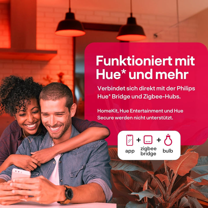 Smart LED Lampe E27 RGBW 16 Mio. Farben Zigbee 4er-Pack - Bild 2