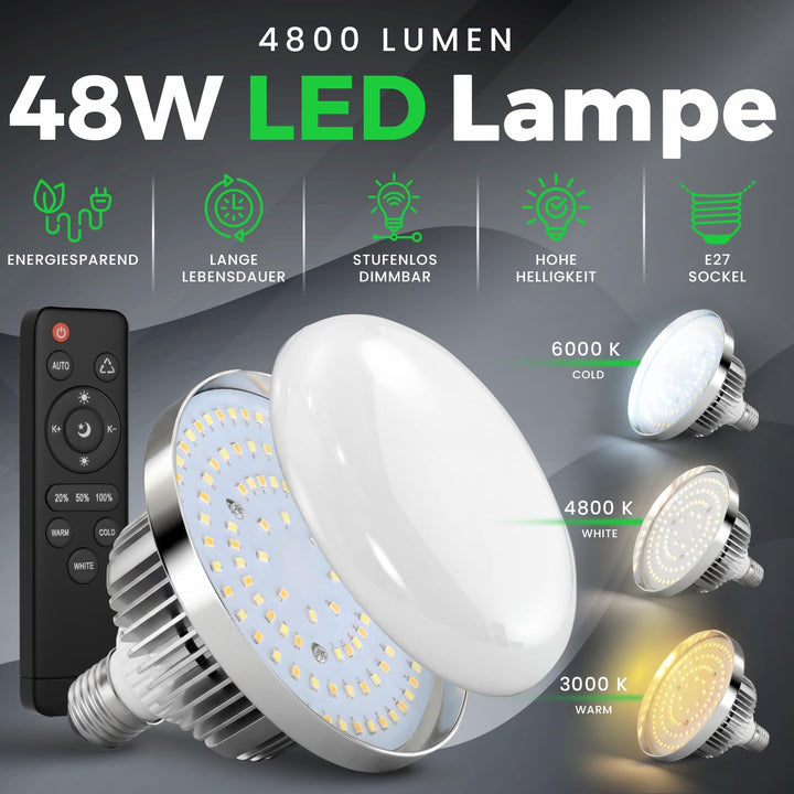 Softbox Set 70x50 cm mit LED-Lampen 48W dimmbar 2er-Set Fotostudio - Bild 2