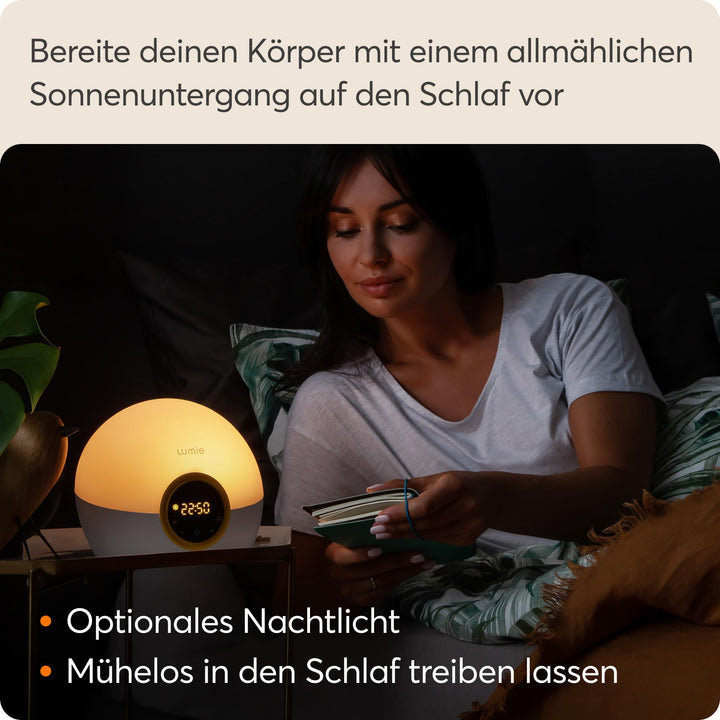 Lichtwecker mit Sonnenaufgang &amp; Sonnenuntergang Simulation, Weiss - Bild 5