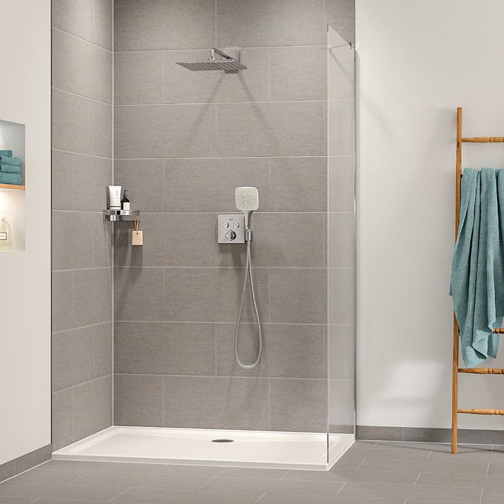 Handbrause 3 Strahlarten Cube Chrom mit Kalkschutz und Wassersparer - Bild 6