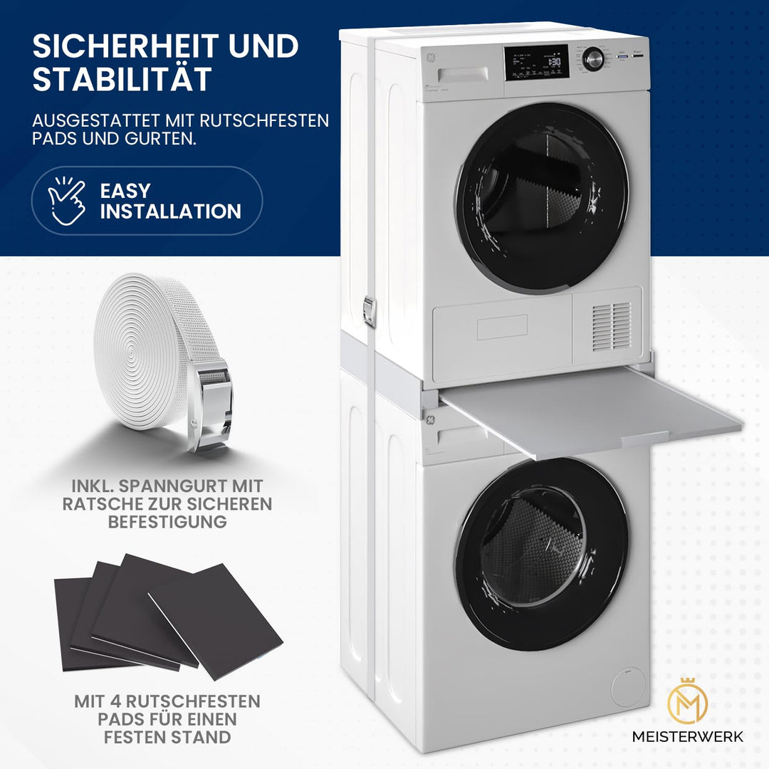 Zwischenbaurahmen Waschmaschine Trockner 60cm mit Abstellfläche - Bild 4