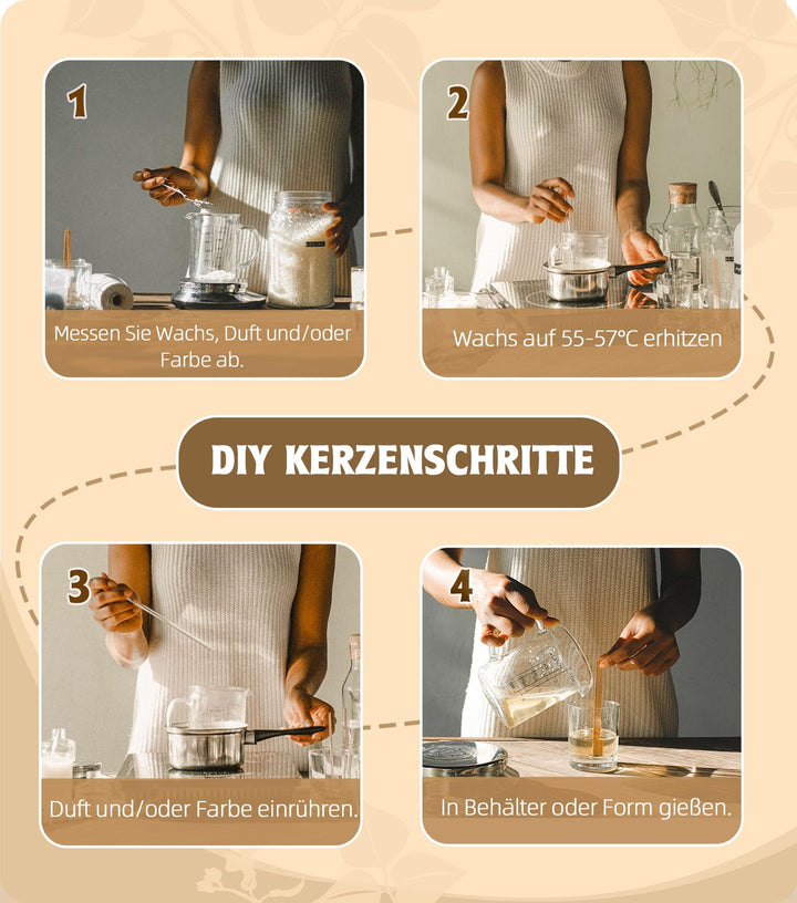 Sojawachs Kerzenwachs 5 kg Flocken 100% rein für DIY-Kerzen - Bild 7