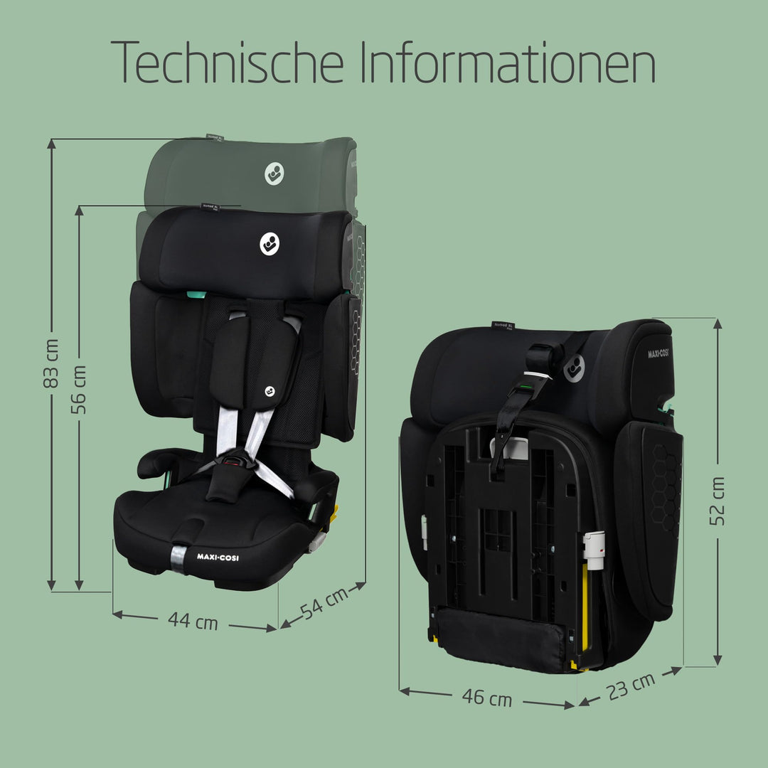 Kindersitz mitwachsend ISOFIX 76–150 cm klappbar mit Reisetasche - Bild 8