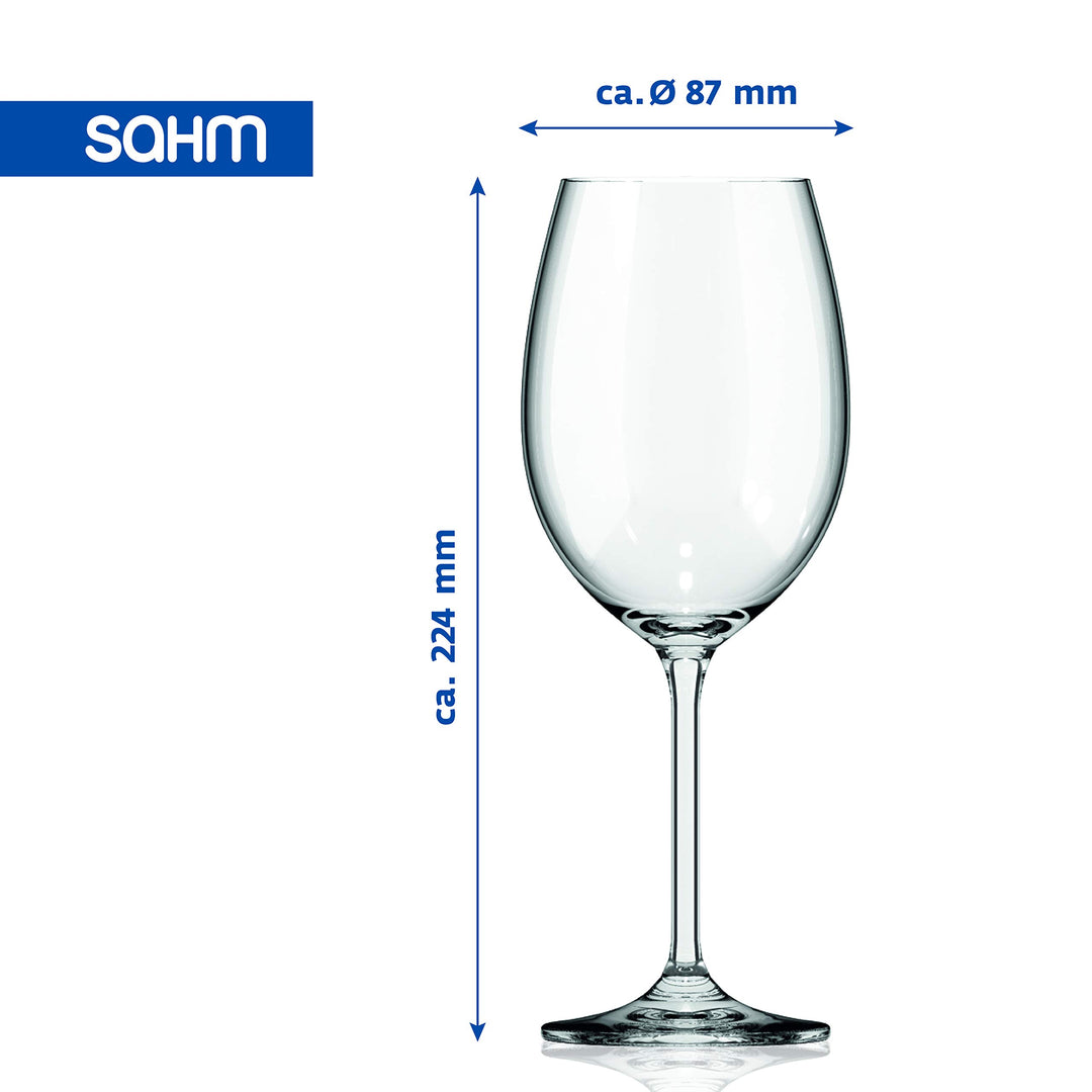 Weissweingläser 6er Set Klarglas 450 ml Stielglas Spülmaschinenfest - Bild 3