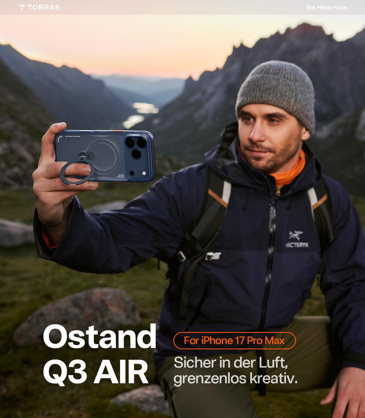 iPhone 17 Pro Max Hülle Airbag MagSafe 360°-Ring Militärstandard - Bild 8
