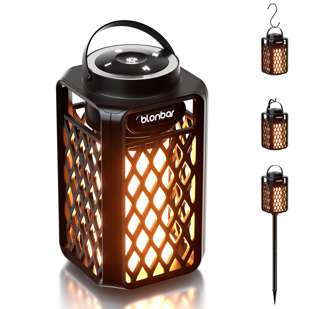 Bluetooth Lautsprecher mit Flammenlicht IP65 Outdoor Taschenlampe