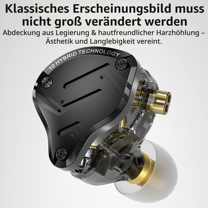 In-Ear-Kopfhörer HiFi 4BA+1DD Hybrid-Treiber 26dB Isolierung kabelgebunden - Bild 5