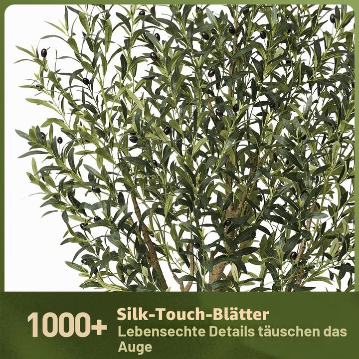 Künstlicher Olivenbaum 150 cm UV-beständig für Innen &amp; Aussen - Bild 2