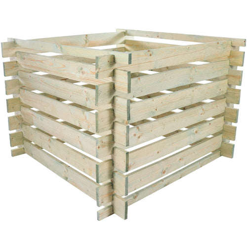 Holzkomposter Kieferholz 480 L Stecksystem kesseldruckimprägniert