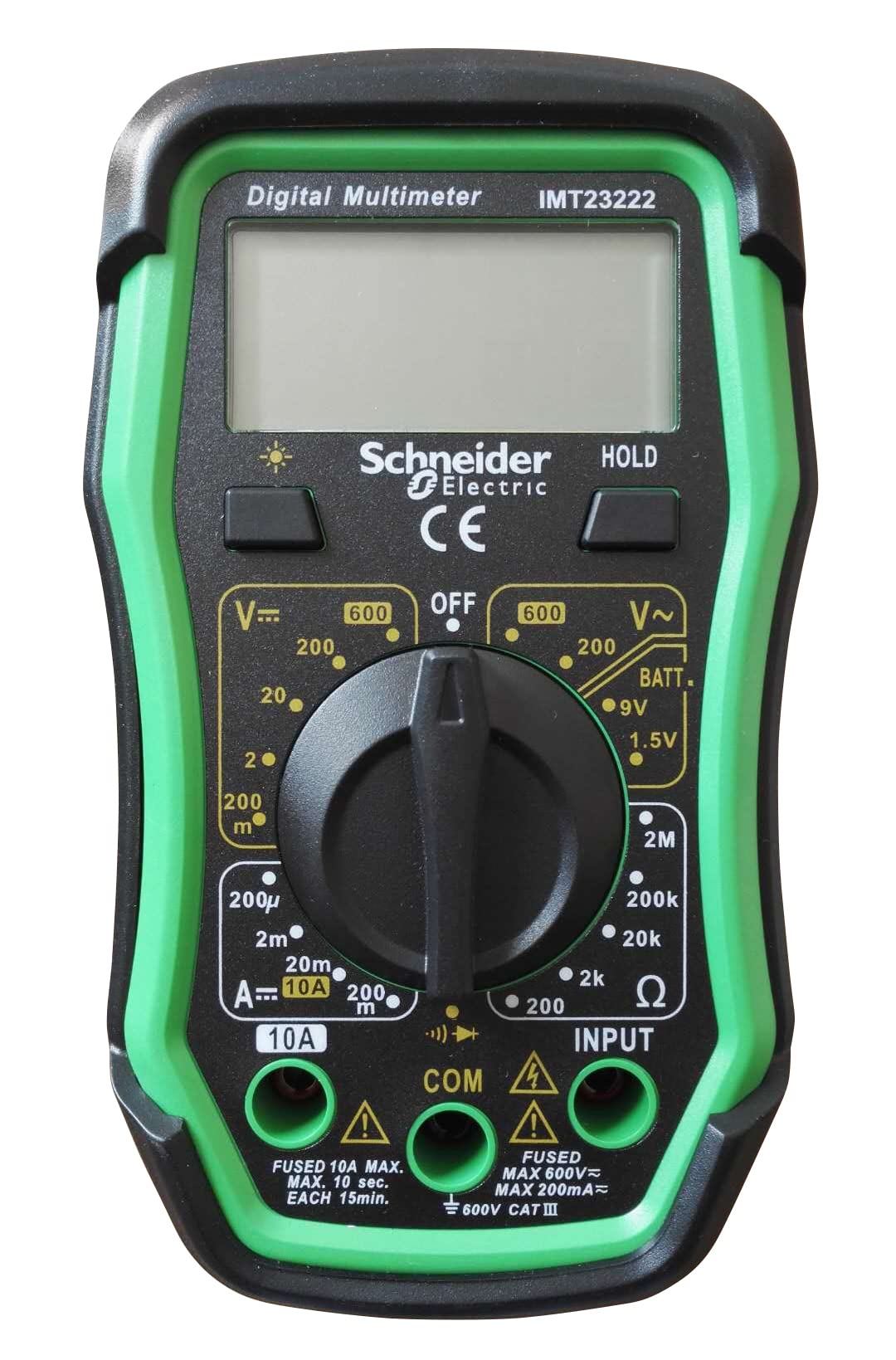 Digitalmultimeter LCD Hintergrundbeleuchtung Kat. III 600 V manuell - Bild 2
