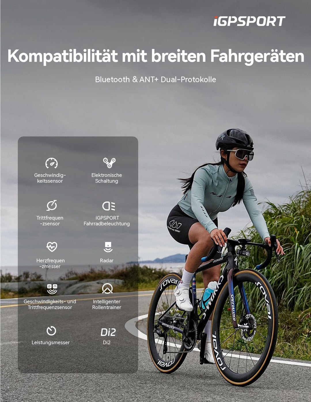 Fahrradcomputer GPS kabellos 2,4 Zoll Farbdisplay mit Navigation - Bild 8