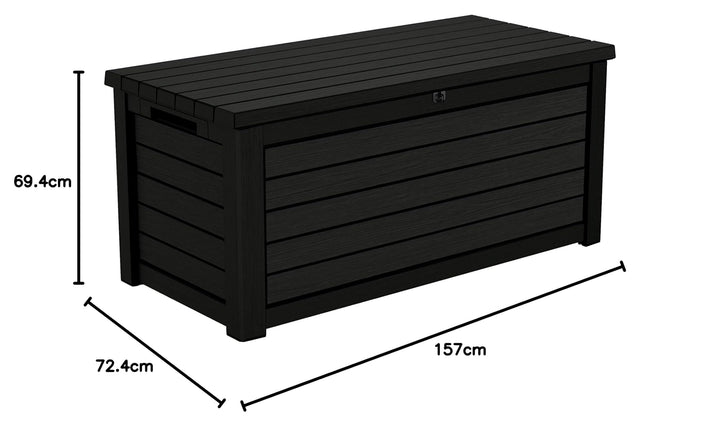 Kissenbox Garten 623 L Kunststoff Holzoptik mit Gasdruckfedern - Bild 9